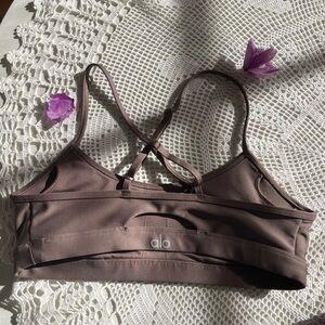 ALO Yoga Chocolate Brown Sports Bra